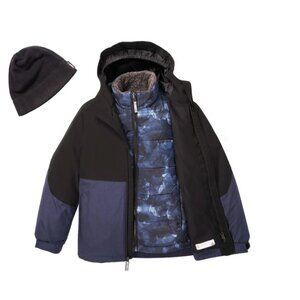 NWT Gerry Boys Systems Black and Navy Jacket size Large